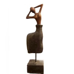 Vintage Abstract sculpture of woman